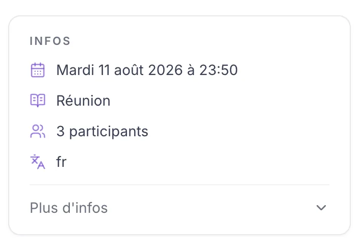 une note de réclamation, l'échange restitué point par point